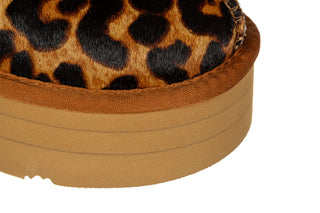 Sneakersy Luxe Outback Platform Leopard 200003, Brązowy, Skóra naturalna