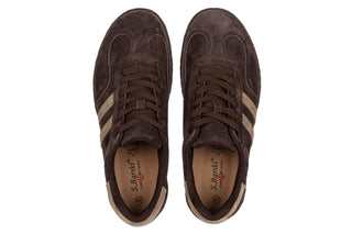 Sneakersy S Barski LR62-7113 Chocolate 216006, Brązowy, Skóra naturalna