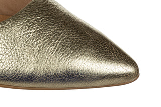 Czółenka Bottero 354901-13 Metal Roma Dourrado 523073, Złoty, Skóra naturalna