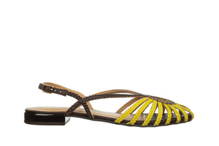 Sandały Gioseppo Masalani Yellow 602220, Żółty, Skóra naturalna