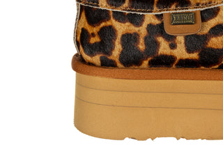 Sneakersy Luxe Outback Platform Leopard 200003, Brązowy, Skóra naturalna