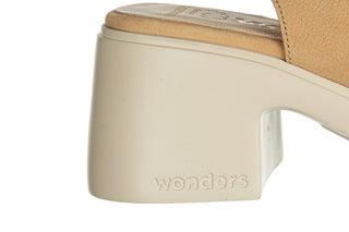 Sandały Wonders E-7132 Sand 138065, Beżowy, Skóra naturalna