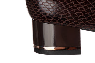 Czółenka Ara 12-21838-83 Caffee Snake Multi 215002, Brązowy, Skóra naturalna