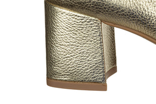 Czółenka Bottero 354901-13 Metal Roma Dourrado 523073, Złoty, Skóra naturalna