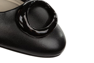 Czółenka Capelli Rossi 12325-561-642 Black 523084, Czarny, Skóra naturalna