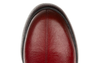 Botki DA Premium Collection CR62-3202 Red 216008, Bordowy, Skóra naturalna