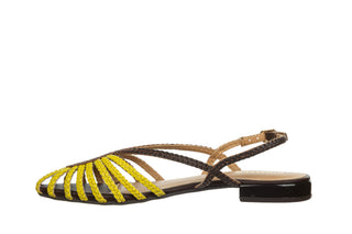 Sandały Gioseppo Masalani Yellow 602220, Żółty, Skóra naturalna