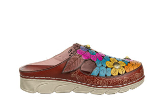 Klapki Laura Vita Dorry 22 Brun 202122, Brązowy, Skóra naturalna