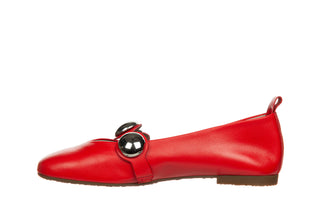 Baleriny Wonders A-4704 Flame 138056, Czerwony, Skóra naturalna