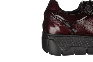 Sneakersy Fluchos Ilia F2306 Naplack Burdeos 217004, Bordowy, Skóra naturalna