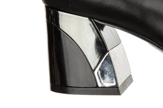 Czółenka Capelli Rossi 12325-561-642 Black 523084, Czarny, Skóra naturalna