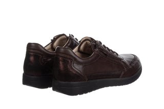 Sneakersy Caprice 9-23721-44 Bordeaux Metal 218003, Brązowy, Skóra naturalna