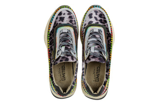 Sneakersy Laura Vita Buzzo 03 Gris 202095, Wielokolorowy, Skóra naturalna