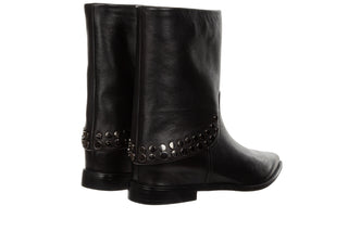 Botki Loretta Vitale C6921 Black Leather 514290, Czarny, Skóra naturalna