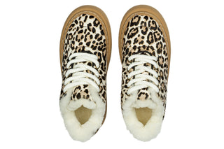 Sneakersy Luxe Pyxis Snow Leopard 200004, Beżowy, Skóra naturalna