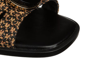 Sandały Noa Harmon 10306P-06 Faro Black 213003, Czarny, Skóra naturalna