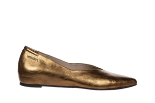 Baleriny Wonders A-3850 Oro 138077, Złoty, Skóra naturalna