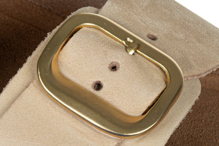 Klapki Yokono Jerba-700 Nobuck Sand 208018, Beżowy, Skóra naturalna