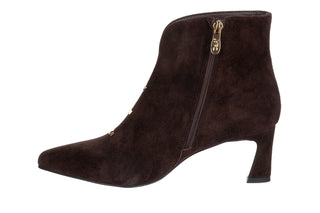 Botki DA Premium Collection CR62-3496 Chocolate 216025, Brązowy, Skóra naturalna