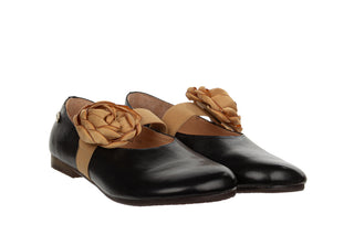 Baleriny Laura Vita Florineo 01 Noir 202134, Czarny, Skóra naturalna