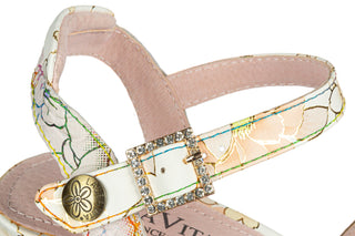 Sandały Laura Vita Leslyo 04 Rose 202116, Biały, Skóra naturalna