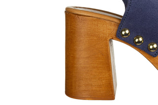 Sandały Sandro Rossi 8513 Jeans 523078, Niebieski, Skóra naturalna