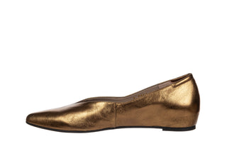 Baleriny Wonders A-3850 Oro 138077, Złoty, Skóra naturalna