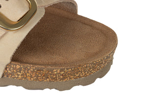 Klapki Yokono Jerba-700 Nobuck Sand 208018, Beżowy, Skóra naturalna