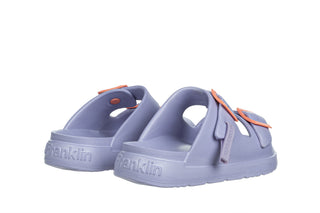 Klapki D Franklin Vibe Foam 2 Buckles Mix Violet 206019, Fioletowy, Tworzywo