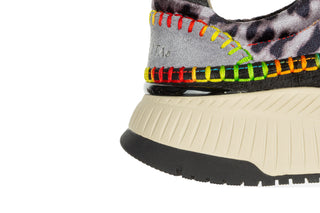 Sneakersy Laura Vita Buzzo 03 Gris 202095, Wielokolorowy, Skóra naturalna