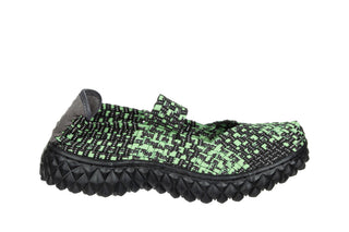 Półbuty Rock Over Black Silver Pea 032135, Wielokolorowy, Tkanina