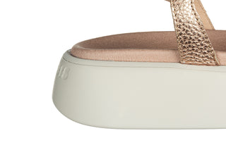 Sandały Wonders C-6550 Rame 138062, Różowe złoto, Skóra naturalna