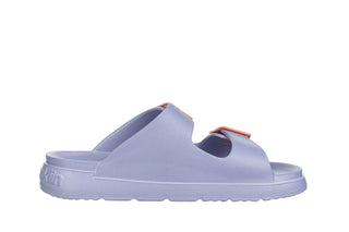 Klapki D Franklin Vibe Foam 2 Buckles Mix Violet 206019, Fioletowy, Tworzywo