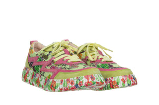 Sneakersy Laura Vita Soleno 06 Jaune 202121, Zielony, Skóra naturalna