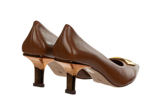 Czółenka Capelli Rossi 12292-665-797 Walnut 523082, Brązowy, Skóra naturalna