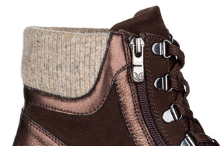 Trzewiki Caprice 9-26212-47 Dk Brown Comb 218010, Brązowy, Skóra naturalna