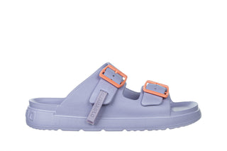 Klapki D Franklin Vibe Foam 2 Buckles Mix Violet 206019, Fioletowy, Tworzywo