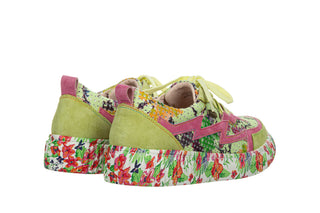 Sneakersy Laura Vita Soleno 06 Jaune 202121, Zielony, Skóra naturalna