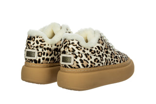 Sneakersy Luxe Pyxis Snow Leopard 200004, Beżowy, Skóra naturalna