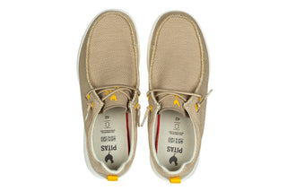 Półbuty Pitas Keel Beige 003360, Beżowy, Tkanina