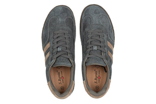 Sneakersy S Barski LR62-7103 D Grey 216002, Niebieski, Skóra naturalna