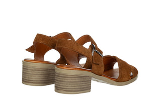 Sandały Bayla-161 037 12 80 Coconut Suede 161758, Brązowy, Skóra naturalna