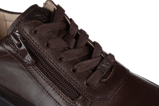 Sneakersy Caprice 9-23721-44 Bordeaux Metal 218003, Brązowy, Skóra naturalna