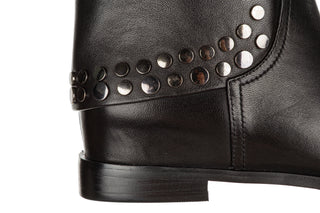 Botki Loretta Vitale C6921 Black Leather 514290, Czarny, Skóra naturalna