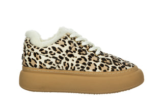 Sneakersy Luxe Pyxis Snow Leopard 200004, Beżowy, Skóra naturalna
