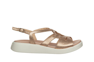 Sandały Wonders C-6550 Rame 138062, Różowe złoto, Skóra naturalna