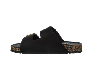 Klapki Yokono Jerba-700 Nobuck Negro 208017, Czarny, Skóra naturalna