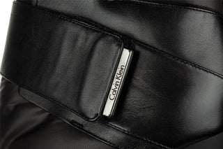Botki Calvin Klein Nasha Black, Czarny, Tworzywo
