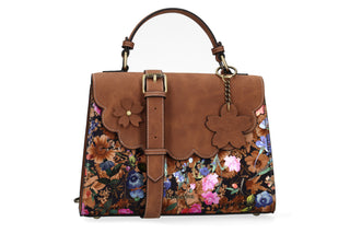 Torebka Laura Vita Sac Ancasta 07 Camel, Brązowy, Skóra ekologiczna