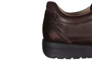 Sneakersy Caprice 9-23721-44 Bordeaux Metal 218003, Brązowy, Skóra naturalna